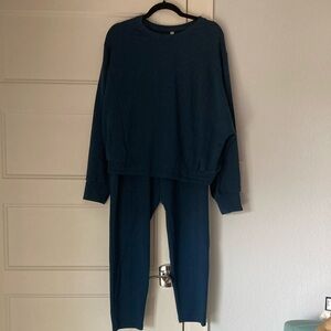 Fabletics Teal Lounge Set